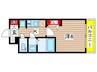 プレサンス桜山駅前アフォード 1Kの間取り