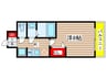 プレサンス桜山駅前アフォード 1Kの間取り