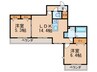 モーメンベルク 2LDKの間取り