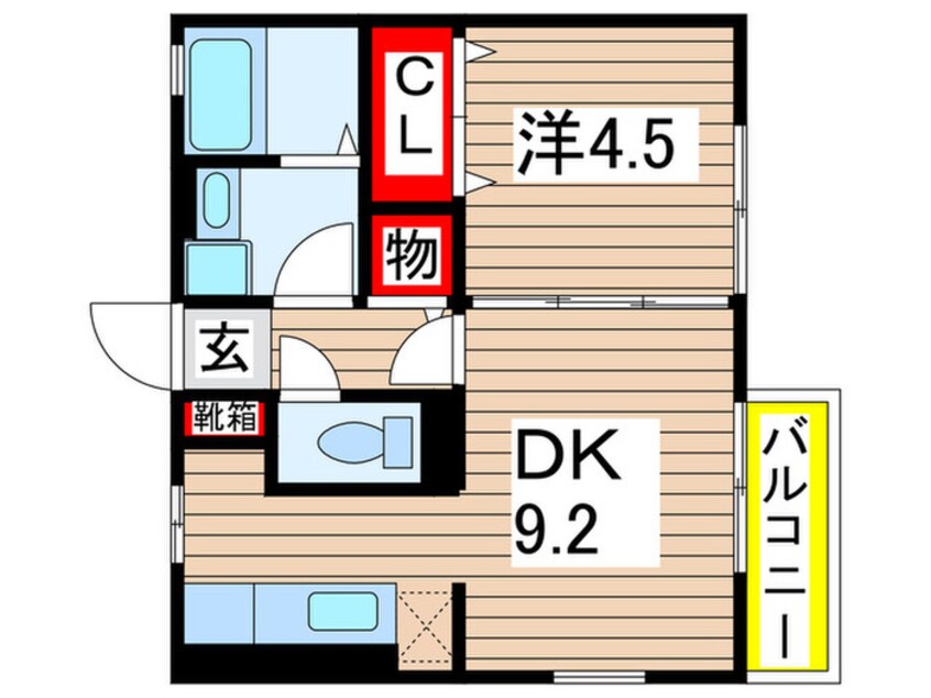 間取図 ウィルステ－ジ菊園