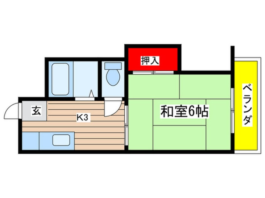 間取図 ハイツ須崎