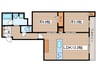 耀(かがやき) 2LDKの間取り