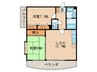 エ－リス庄内 2LDKの間取り