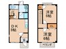 ブランシェ平池 2DKの間取り
