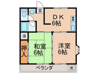 間取図 香流東マンション