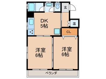 間取図 香流東マンション