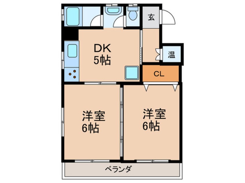 間取図 香流東マンション