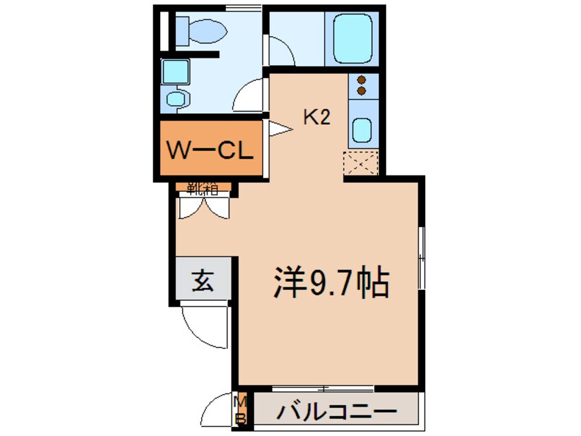 間取図 フラット矢田南