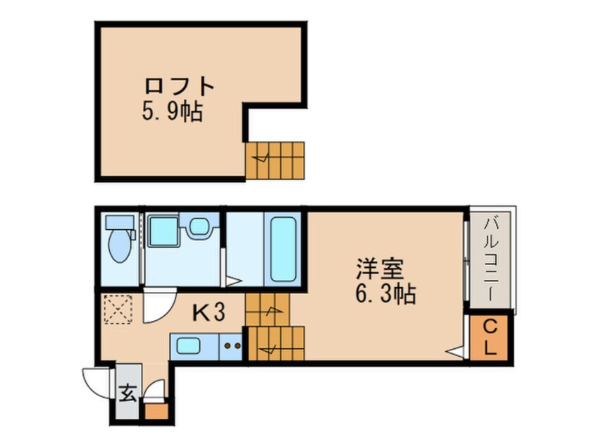 間取図 A-Stage東大曽根