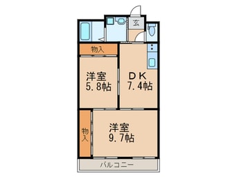 間取図 ニシムラハイツ