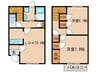 Park Heimu A 2LDKの間取り