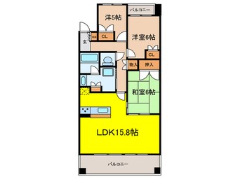 間取図 プラウド金山（1103）