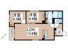 RUSCELLO笠寺 2LDKの間取り