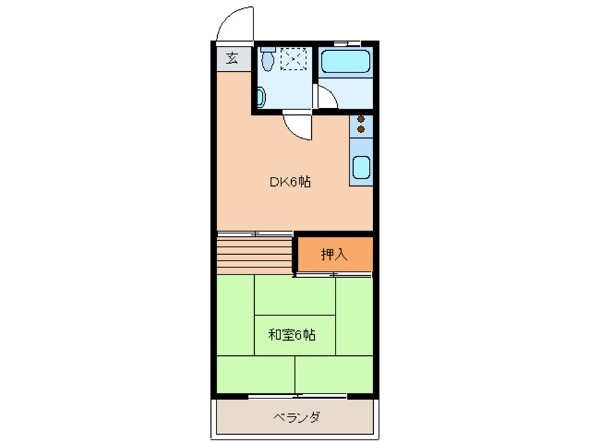 間取図 永田マンション  Ｂ棟