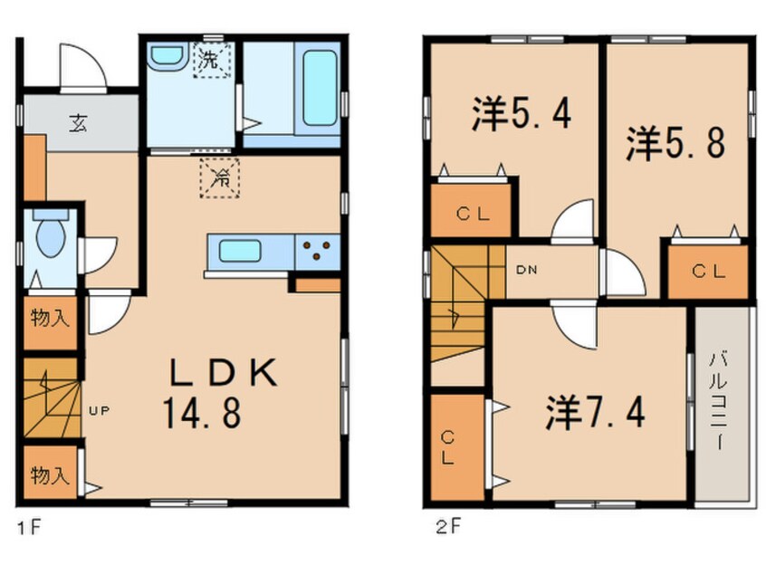 間取図 上野賃貸住宅Ａ棟