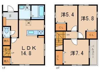 間取図 上野賃貸住宅Ａ棟