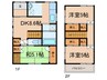 保見町南山戸建 3DKの間取り