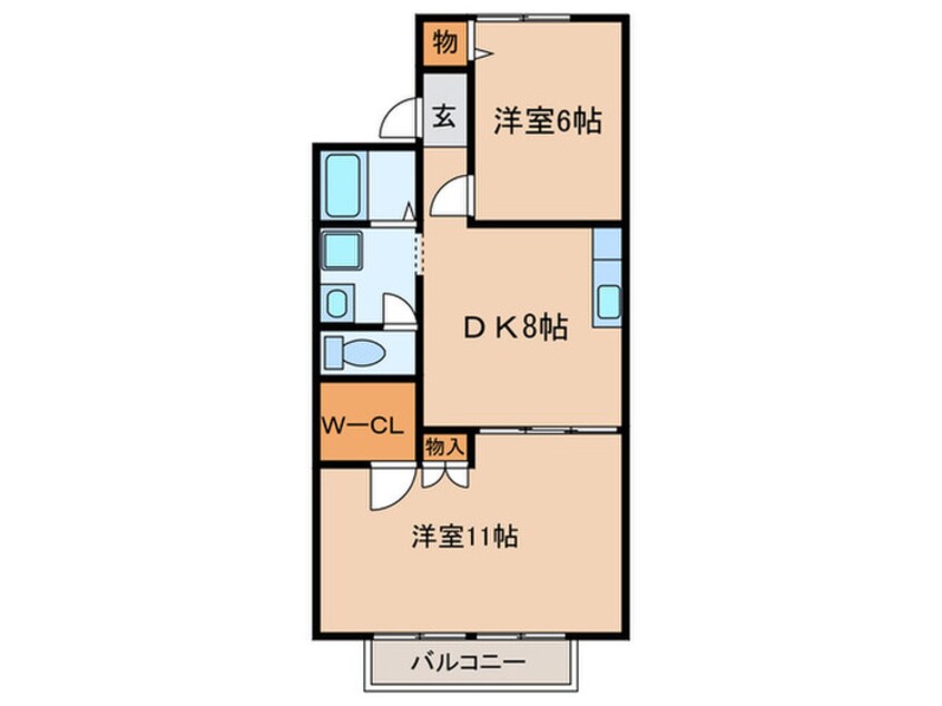 間取図 ブランニュー白山