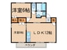 Kita壱番館　B棟 2LDKの間取り