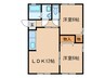 ドエル尾崎 2LDKの間取り