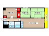 ニューコーポ植田Ⅱ 3LDKの間取り