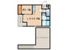 Grandtic Room‘s白金 1LDKの間取り