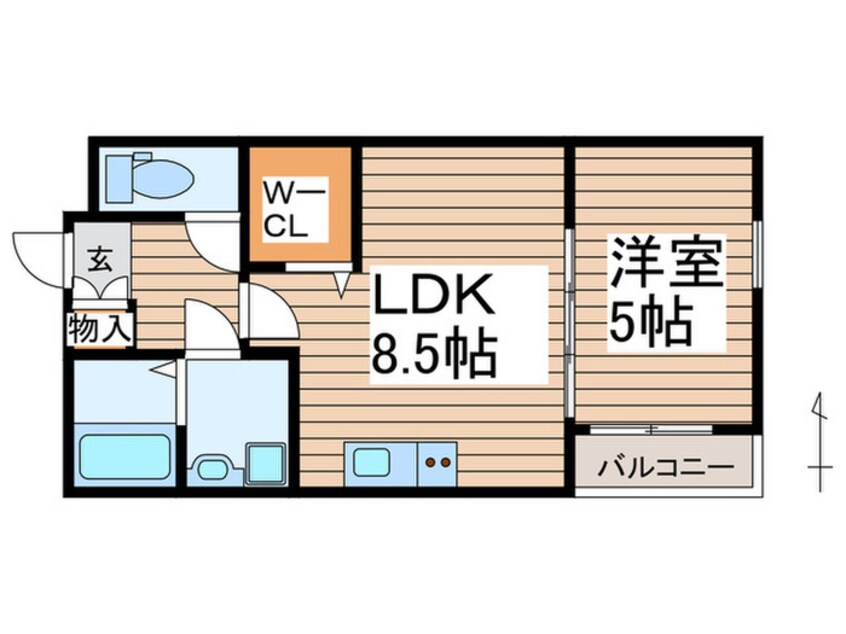 間取図 Leciel桜本町