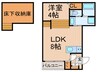 ハーモニーテラス中野本町Ⅱ 1LDKの間取り