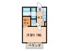 ナスキ－ふくじゅ 1Kの間取り
