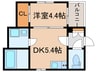 white　peace　野立 1DKの間取り