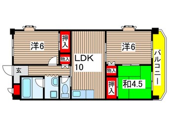 間取図 第二グリーンマンション服部