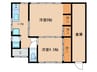 昭和町貸家 2Kの間取り