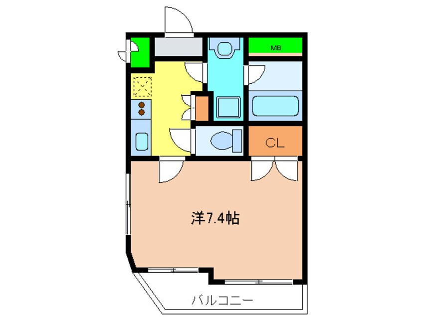 間取図 フラットK山木