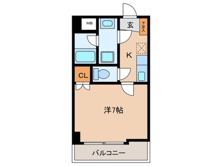 間取図 フラットK山木