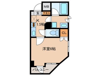 間取図 フラットK山木