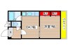 第２栄スカイタウン 1DKの間取り