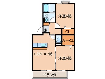 間取図 アミスタ－Ａ棟