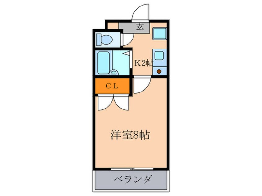 間取図 グローリ大島