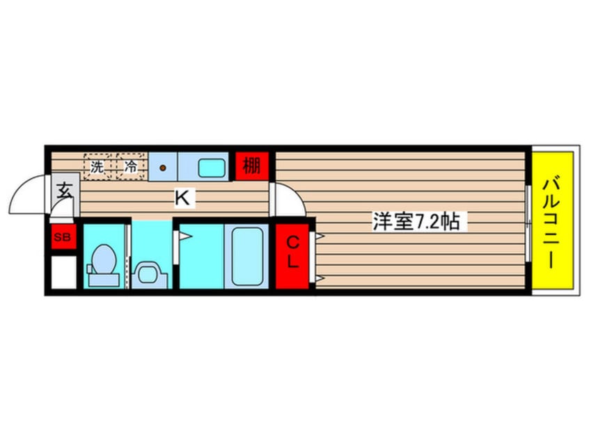 間取図 Ａ・Ｃｉｔｙ港陽