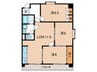 ユニ－ブル梅坪 3LDKの間取り