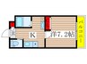 Ａ・Ｃｉｔｙ野跡 1Kの間取り