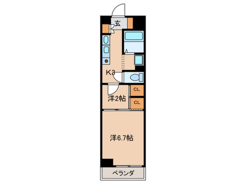 間取図 シャルマン上ノ宮