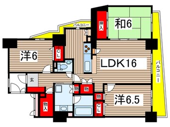 間取図 イト－ピア八事雲雀ヶ岡(302)