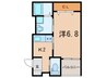 ラクーンノリタケ 1Kの間取り