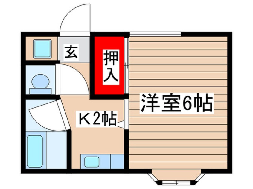 間取図 コーポたちばな