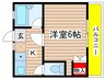 白羽根ヴィレッジ 1Kの間取り