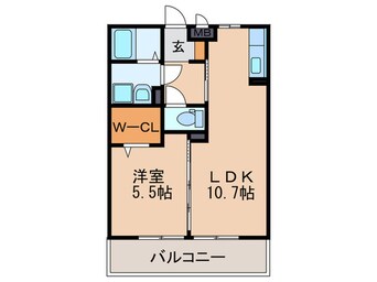 間取図 マノワール十六田