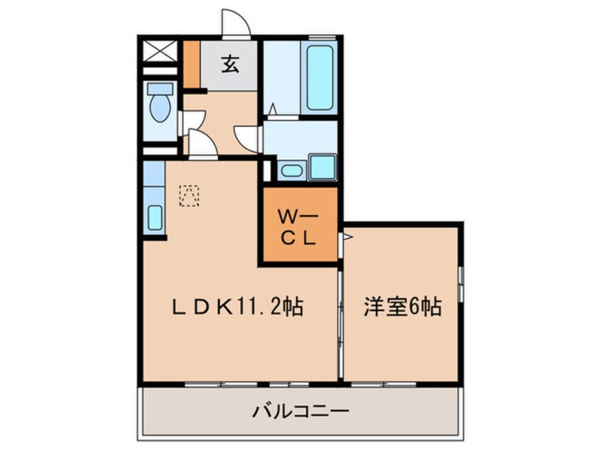 間取図 マノワール十六田