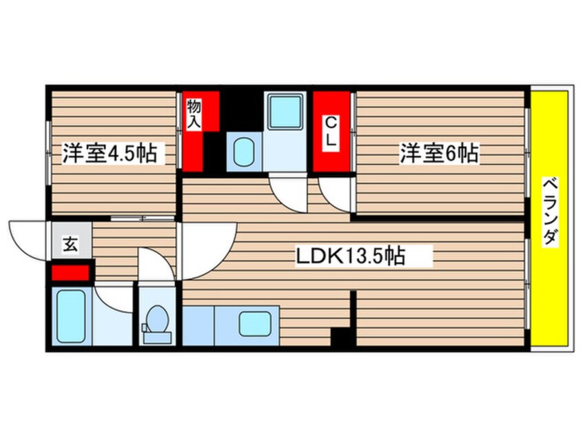 間取図 第3元八事ビル