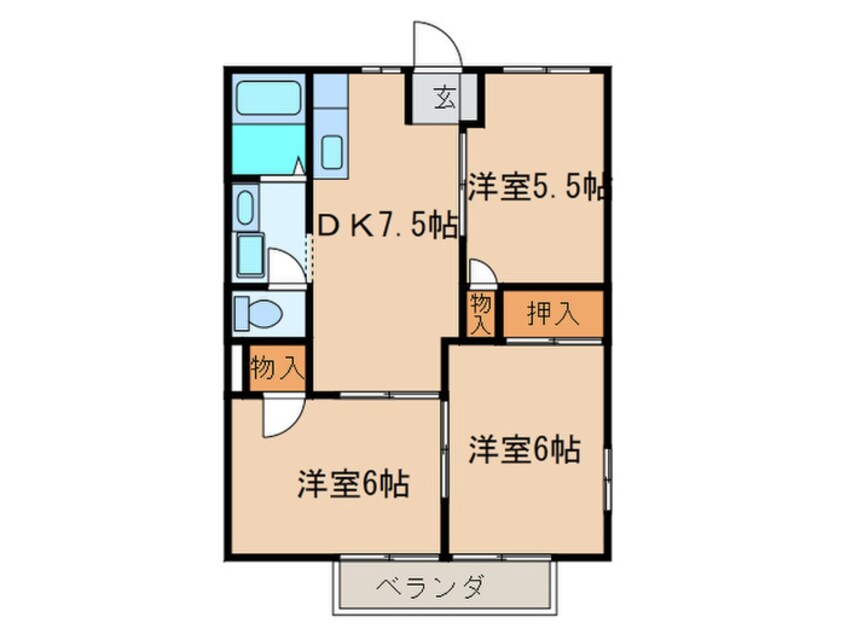 間取図 ジュピターメゾン下川田